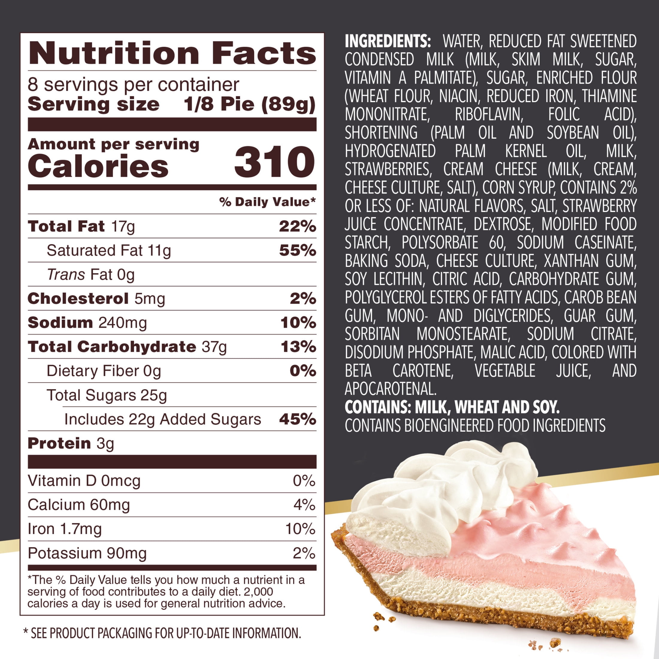 Edwards Premium Desserts Frozen Strawberry Crème Pie, 25.01 oz
