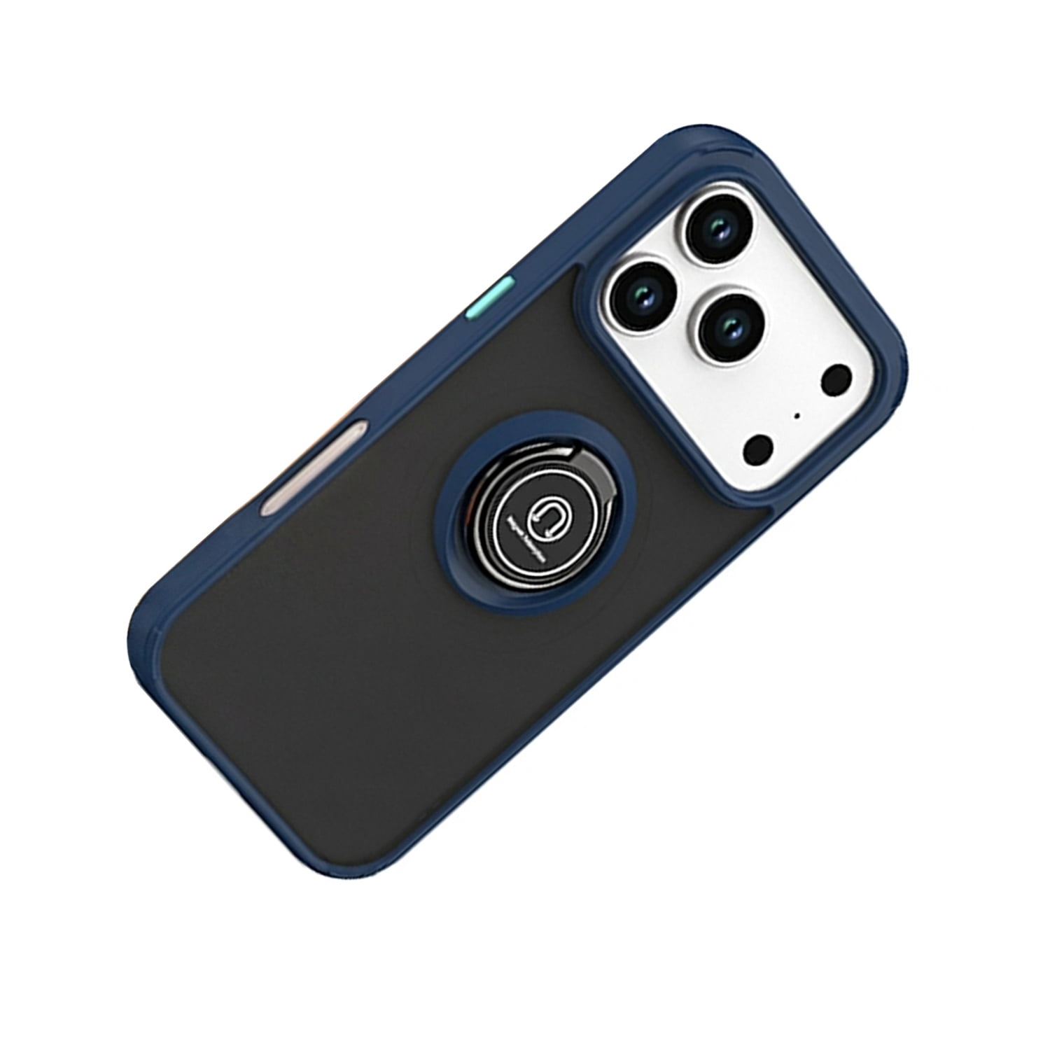 Sturdy Matte Ring Case for iPhone 17 Pro Max - Dark Blue