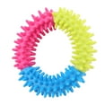 thumbnail image 3 of Lindos juguetes masticables con forma de anillo para limpiar los dientes de mascotas, perros y cachorros., 3 of 10