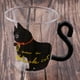thumbnail image 3 of Tazas de Café de Cristal con Diseño de Gato Artístico de 2 Estilos , Estilo_1, 3 of 9