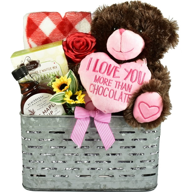 Pancakes And Snuggles Deluxe Gift Basket For Him Or Her Walmart Com Walmart Com