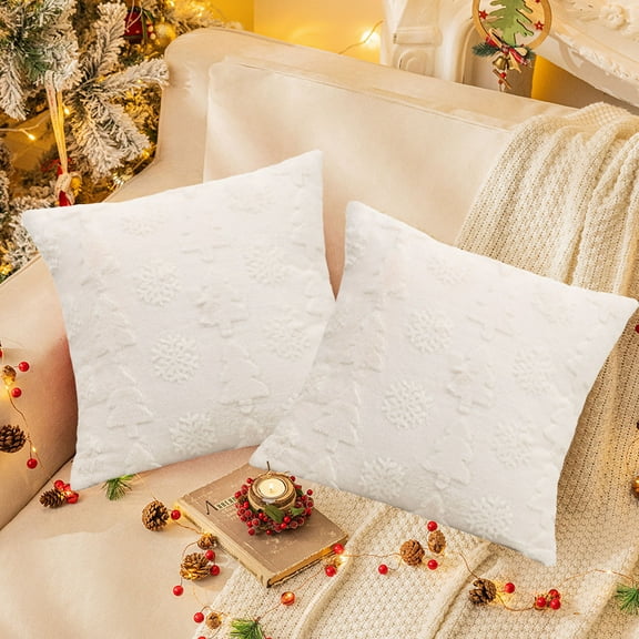 Hwkond Throw Pillows Christmas Pillow Christmas Throw Pillows Peppermint Pillows Red And White Christmas Decorations Cute Plush Pillow Christmas Decorative,White