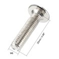 thumbnail image 3 of Tornillos hexagonales M6x25mm de acero al carbono niquelado, paquete de 30, 3 of 4