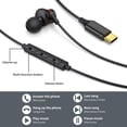 thumbnail image 3 of Auriculares UNOLYO USB C con cable y micrófono para iPhone, Samsung, 3 of 7