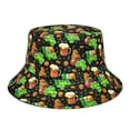 thumbnail image 1 of Bucket Hat For Leisure and Outdoor Festivities Floral -Pattern Sun Shield Cap Reversible Holiday Party Accessory for Year-Round Wear, 1 of 2