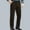 Khaki, variant on Men's Corduroy Dress Pants Straight Low Waisted Suit Trouser Anti-Wrinkle Modern Fit Pant with Pockets for All Seasons