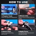 thumbnail image 3 of JIAHAOO Space Saving Brake Line Flaring Tool Kit Storage Case Included For Mobile Car Repair Industrial Brake Maintenance, 3 of 10