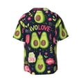 thumbnail image 2 of Fotbe Avocado Love print Short Sleeve Button Down Shirts for Men Casual Summer Beach Wrinkle Free Shirt-4X-Large, 2 of 7