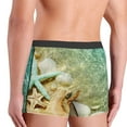 thumbnail image 2 of Haiem Starfish And Seashell Men's Boxer Briefs, Every Day Comfort Stretch Cotton Moisture-Wicking Underwear-Small, 2 of 8
