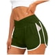 thumbnail image 1 of Pantalones Cortos de Cintura Elástica Mujeres Sueltos Color Sólido Pantalones Cortos Deportivos Delgados, 1 of 4
