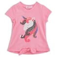 thumbnail image 5 of Young Hearts Toddler Girl 2Pk Unicorn Tees, Size 2T-4T, 5 of 6