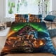 thumbnail image 2 of Kombate Mortal Conjunto de sábanas temático, trío de piezas, cómodo y amigable con la piel, diseño único, regalo de decoración para el hogar para familiares, amigos y fans,173cm *218cm, 2 of 6