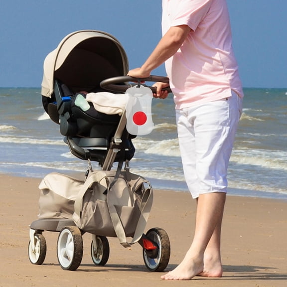 GOOHOCHY Portable Baby Wipes Dispenser Holder for Travel Use with Durable PP Material in Red Color 7x4.5x3