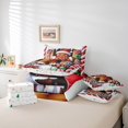thumbnail image 6 of Manfei Christmas Gingerbread Man 7-Piece Twin Bedding Sets,Candy Cane Bedding Comforter Set,Colorful Xmas Ball Sheet Sets For Teens,Super Cozy Room Decor Reversible, 6 of 8