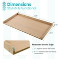 thumbnail image 4 of Kaboon Washer Dryer Countertop with Edge Rails, 27.5" x 54", Light Walnut, 4 of 7