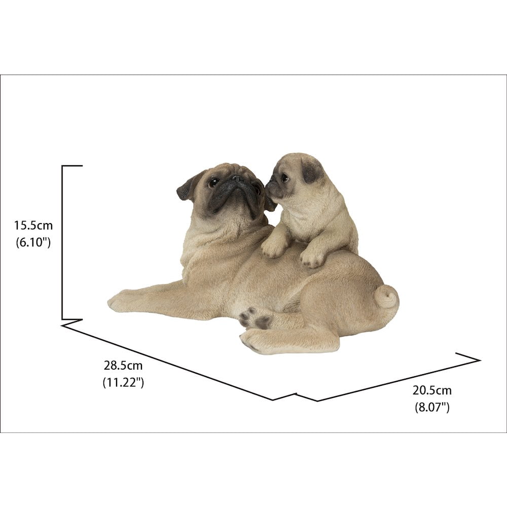 Hi-Line Gift Ltd 87638-F Mother & Baby Pugs