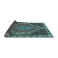 thumbnail image 2 of Ahgly Company Indoor Rectangle Medallion Light Blue Traditional Area Rugs, 7' x 9', 2 of 4