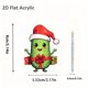 thumbnail image 3 of Mini Colgante de Pepino para Árbol de Navidad, Decoración Navideña de Acrílico, Bonito Adorno Festivo, Accesorio Versátil para Coche y Regalo, Fácil de Colgar, Símbolo de Bendición, 1 Unidad., 3 of 3