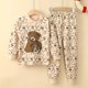 thumbnail image 2 of Conjunto de ropa interior para niños de algodón puro Ropa de casa para niñas Niños Adolescentes Niños medianos y grandes Ropa de abrigo de otoño Pantalones de otoño Ropa para niños, 2 of 6