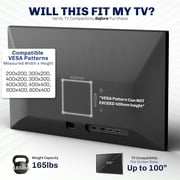 VIVO Ultra Heavy Duty 43” to 100” TV Wall Mount Curved and Flat Panel Screens