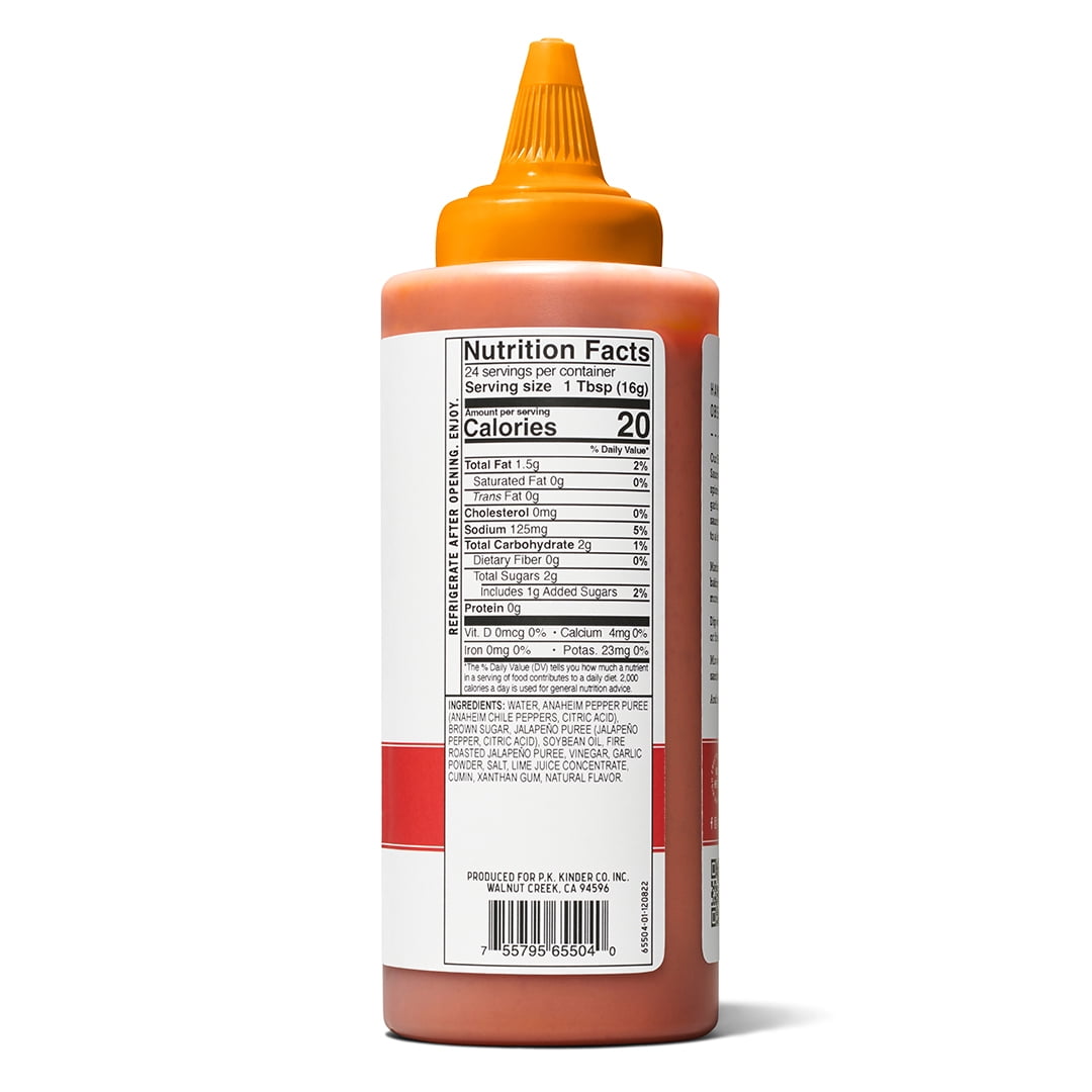 Kinder's Fire Roasted Jalapeno Wing Sauce and Dip, 13.9 oz