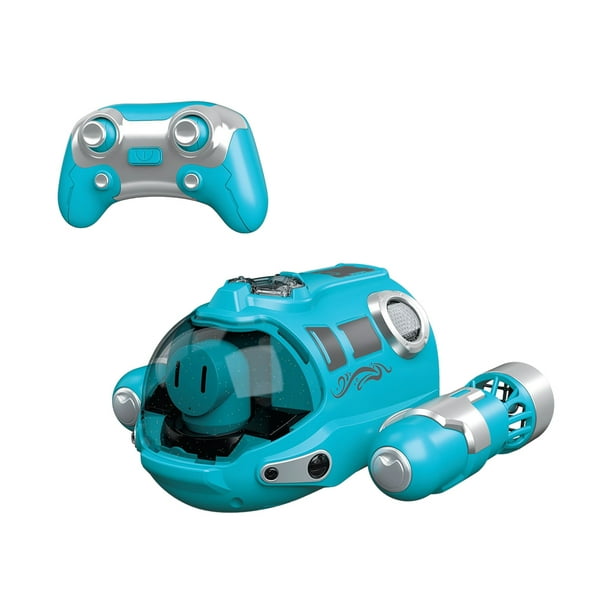 Bewildely Mini hélice doble RC Boat Spray Light Barcos de control remoto Juguetes acuáticos Impermeable 2.4ghz Bañera Juguete en forma de Type2 NO2