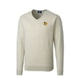 thumbnail image 2 of Men's Cutter & Buck Oatmeal Baylor Bears Lakemont Tri-Blend Big & Tall V-Neck Pullover Sweater, 2 of 3