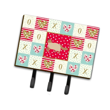 Carolines Treasures CK5687TH68 Ragdoll Design2 Cat Love Leash or Key Holder Red Triple Hook multicolor