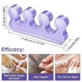 thumbnail image 1 of 4 separadores de dedos para pedicura, separadores de dedos para pedicura, separadores de uñas lavables repetibles ShuxiuWang 8390613573865, 1 of 1