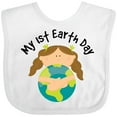 thumbnail image 3 of Inktastic My First Earth Day Baby Girl Girls Baby Bib, 3 of 4