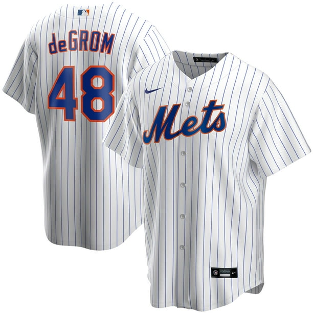 ومن سكرت Jacob deGrom New York Mets Nike Home Replica Player Name Jersey - White ومن سكرت