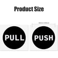 thumbnail image 2 of 14 Sets 2 Colors Self Adhesive Push Pull Door Sign Stickers Pull Push Safety Sign Label Decals Flat Round Decals for Doors Window Outdoor Cafe Restaurant Colorful, 2 of 5