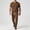Coffee(New), variant on PNTUTB Summer Men's Two-Piece Set Fashion Loose Round-Neck Short-Sleeve T-Shirt Lightweight Drapey Breathable Casual Ice-Silk Drawstring Pants Sports Set