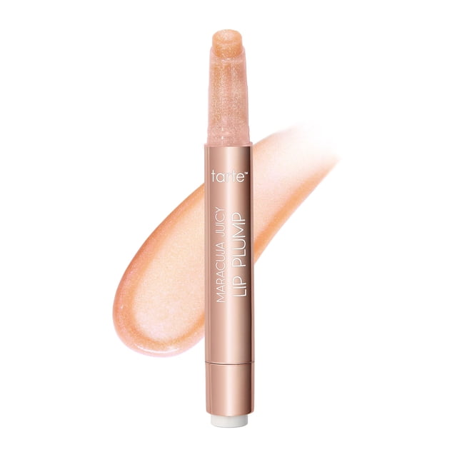 Tarta Lip Plump Maracuja Juicy Shimmer Glass, color rosa suave