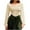 Beige, variant on BLVB Womens Renaissance Crop Tops Ruffle Smocked Waist Boho Shirt Long Sleeve off Shoulder Blouse for Party Club