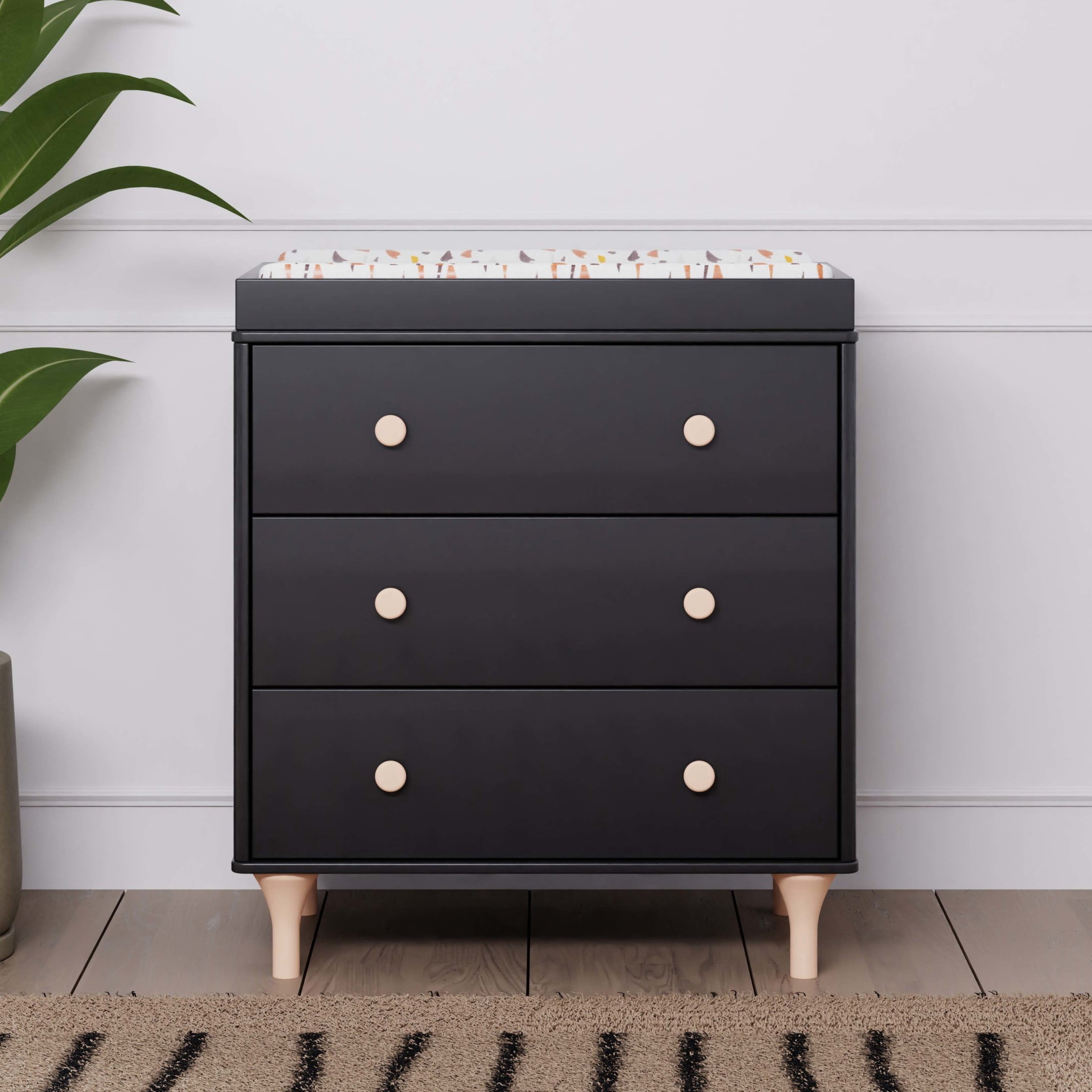 Babyletto Lolly 3-Drawer Compact Changer Dresser with Removable Changing Tray (34")