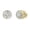 Yellow Gold, variant on Dazzlingrock Collection Round White Diamond Double Circle Illusion Set Screwback Stud Earrings for Women (0.25 ctw, Color I-J, Clarity I2-I3) in 10K White Gold