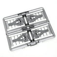 thumbnail image 3 of Mesa de picnic Nikou plegable portátil 4 asientos Aleación de aluminio plateado, 3 of 14