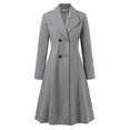 thumbnail image 3 of Women's Shawl Collar Work Double Maxi Long Wool Coat Thin Wool Hiking Winter Jackets Retro Wool Coat Mid Length Dress Coats for Women 3 Thick Wool Coats for Women Winter Jacket for Women Wool Size 3, 3 of 6