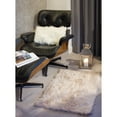 thumbnail image 4 of Luxe Hudson Faux Sheepskin Rug 2x3 Tan Soft Decorative Throw, 4 of 4