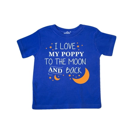 

Inktastic I Love My Poppy To The Moon and Back Gift Toddler Boy or Toddler Girl T-Shirt