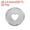 Silver, variant on Uxcell 24mm Plastic Book Binding Discs Discbound Expansion Discs Plating Heart Binder Rings, Rose Gold 22 Pack