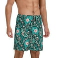 thumbnail image 3 of Rocae Lephants in the Jungle for Men's Soft Sleep Pajama Shorts, Waistband and Pockets, 3 of 9