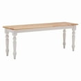 thumbnail image 4 of Boraam Windsor Farmhouse 6-Piece Wood Dining Set, Cream & Natural, 4 of 13
