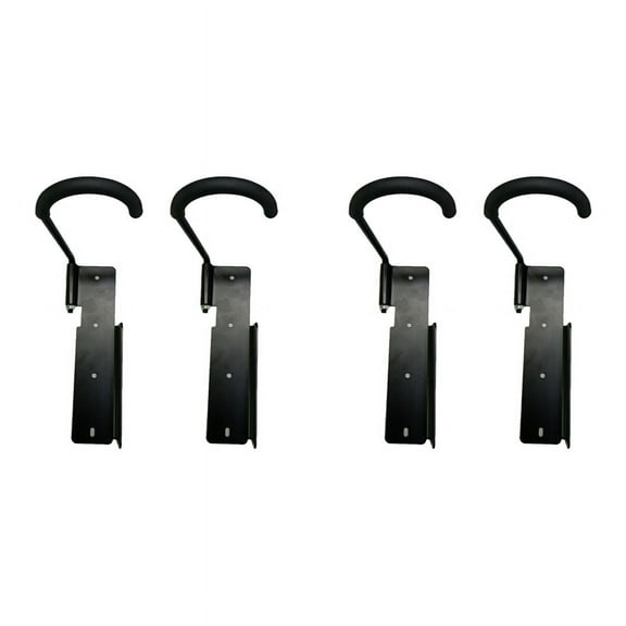 4Pack Bike Rack Garage Wall Mount, Swivel Bike Rack,Bike Hanger Hook for Indoor, Bicycle Storage Rack, Bike Holder,4 x bike hangers 16 x expansion screws,Black
