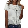 thumbnail image 1 of WEAIXIMIUNG T-Shirt à Manches Courtes Col Rond Imprimé pour Femmes Saint-Valentin, 1 of 5