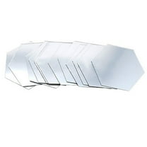 Vikakiooze Home Decor , 12Pcs 3D Mirror Hexagon Vinyl Removable Wall Sticker Decal Home Decor Art