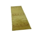 thumbnail image 4 of Rugsotic Carpets Handmade Rugs Hand Knotted Loom Runner 2'8''x10' Gold Wool for Indoor Use, 4 of 9