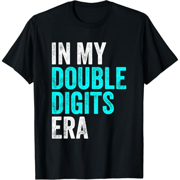 In My Double Digits Era Ten Year Old Boy 10th Birthday T-Shirt