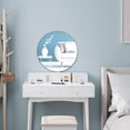 thumbnail image 4 of piezas de espejo de pared redondo, espejo redondo acrílico autoadhesivo, espejo redondo grande, espejo adhesivo, espejo decorativo para baño, 30 cm para decoración del hogar Lumten, 4 of 5